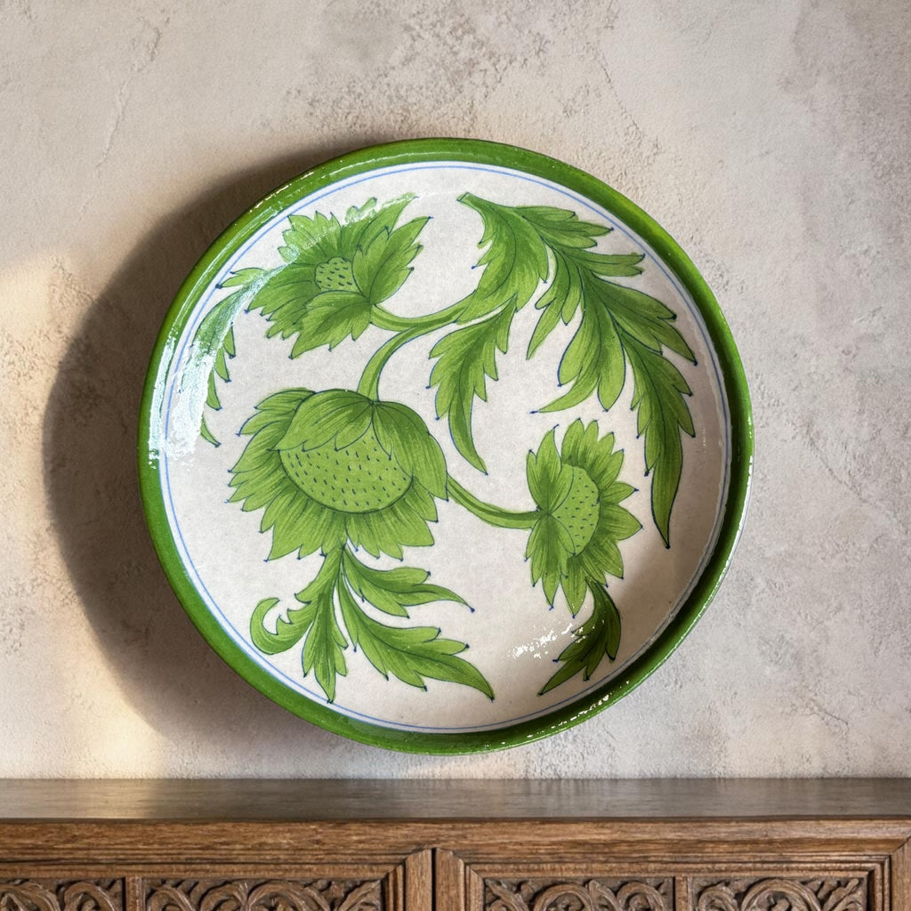 Utsav Wall & Serve Plate Green