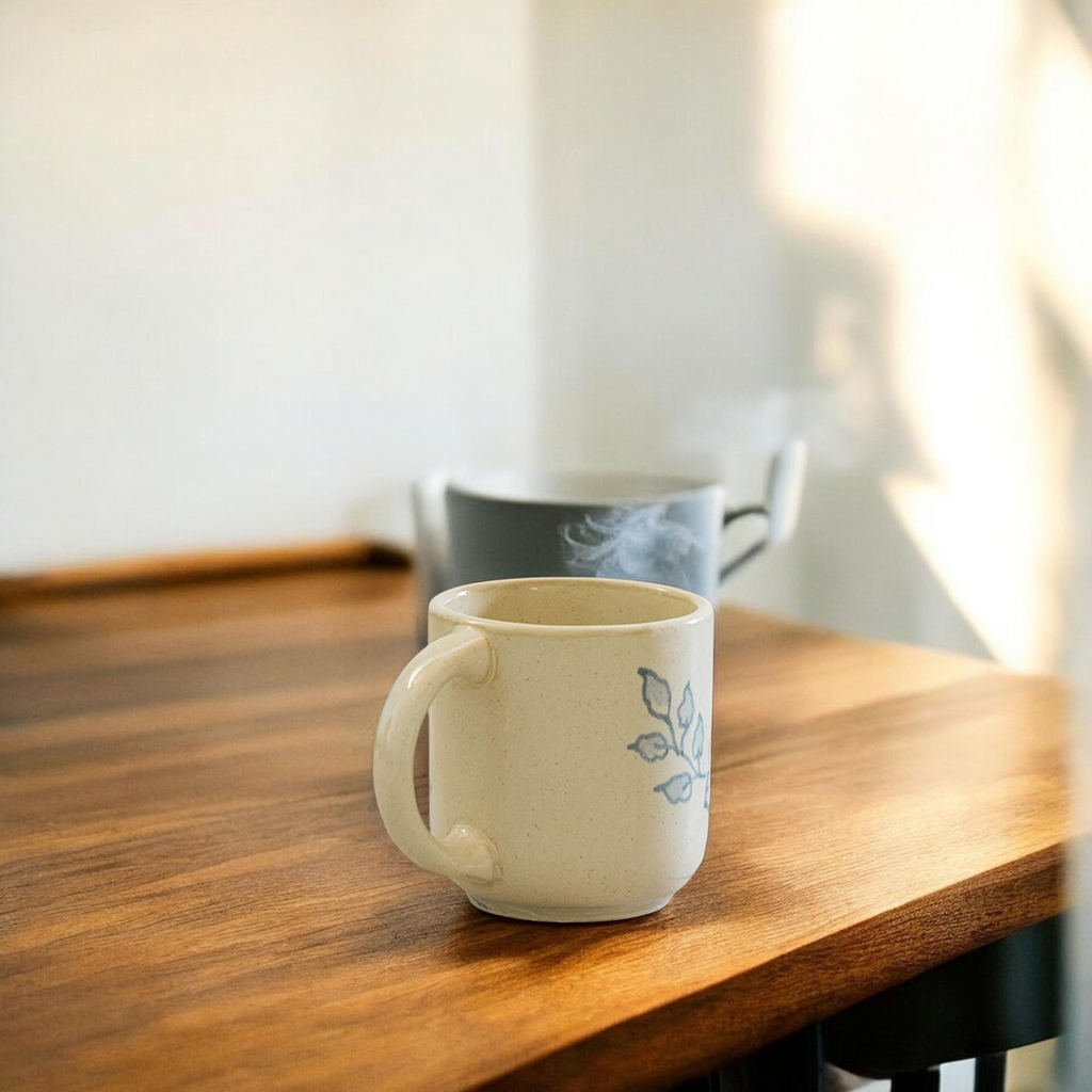 Ivara Ceramic Coffee Mug - Set of 2, Handcrafted Stoneware