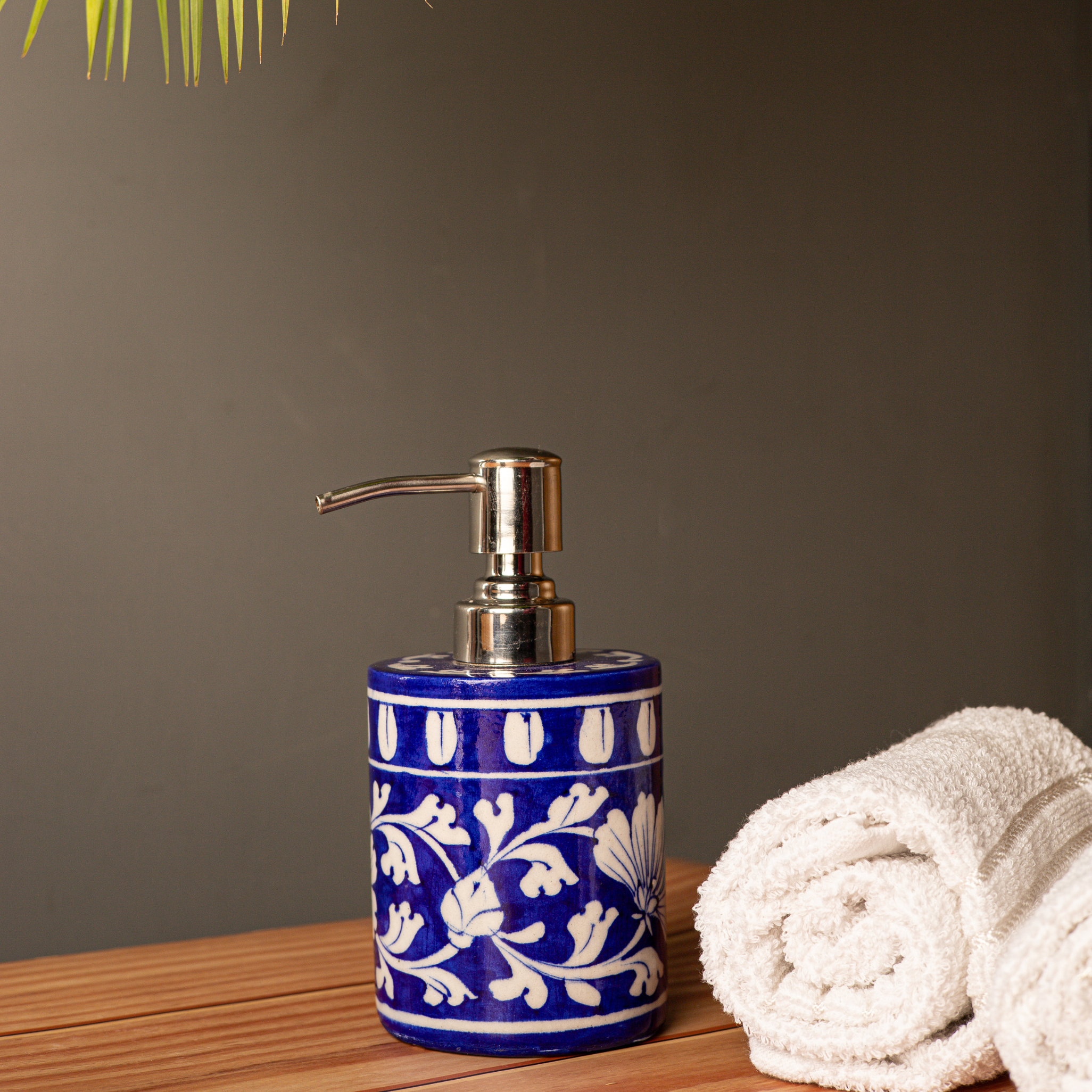 Soap Dispenser – Blue – Jaipur Handcrafted