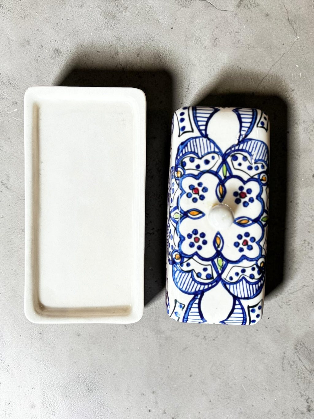 Indigo Mosaic Butter Tray