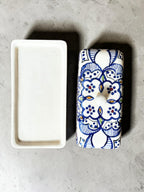 Indigo Mosaic Butter Tray