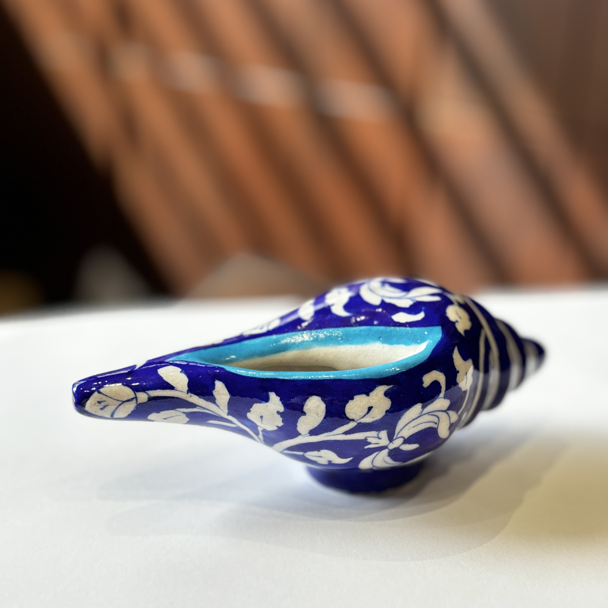Handcrafted Blue Pottery Luxe Shank – Premium Home Décor