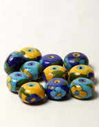 Beads - Blue Pottery Assorted (pack of 20)