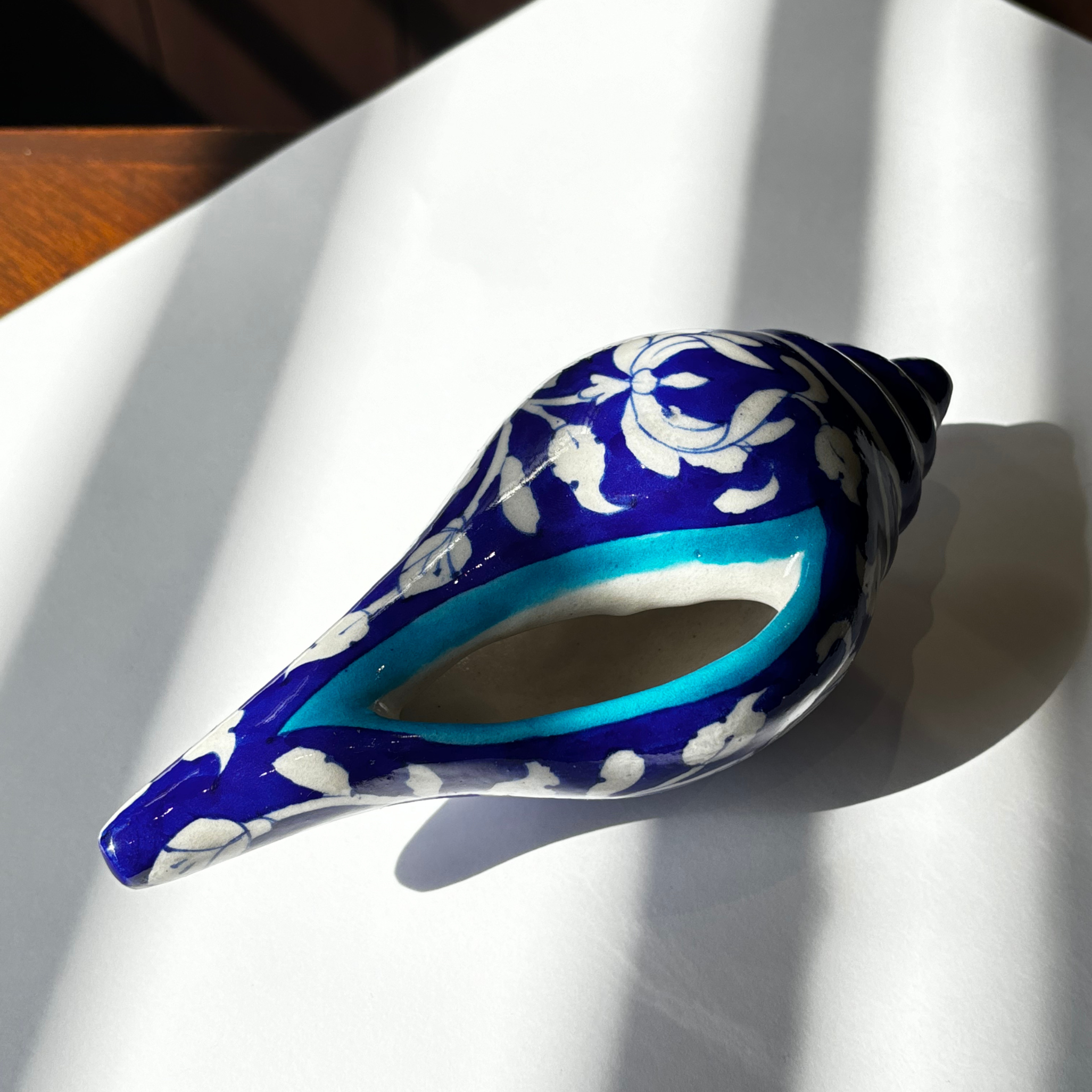 Handcrafted Blue Pottery Luxe Shank – Premium Home Décor