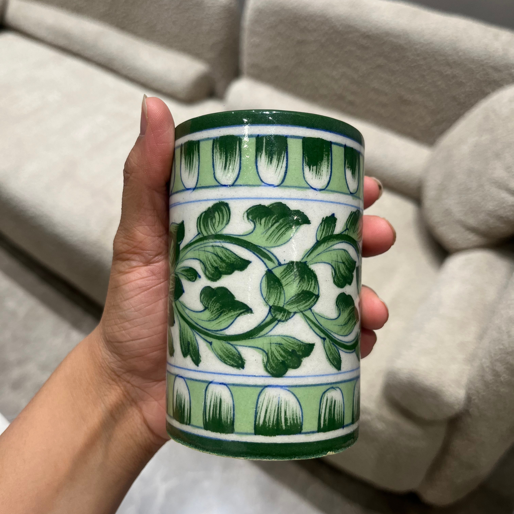 Multi-Purpose Green Tumbler – Bathroom, Kitchen & Drinking Glass