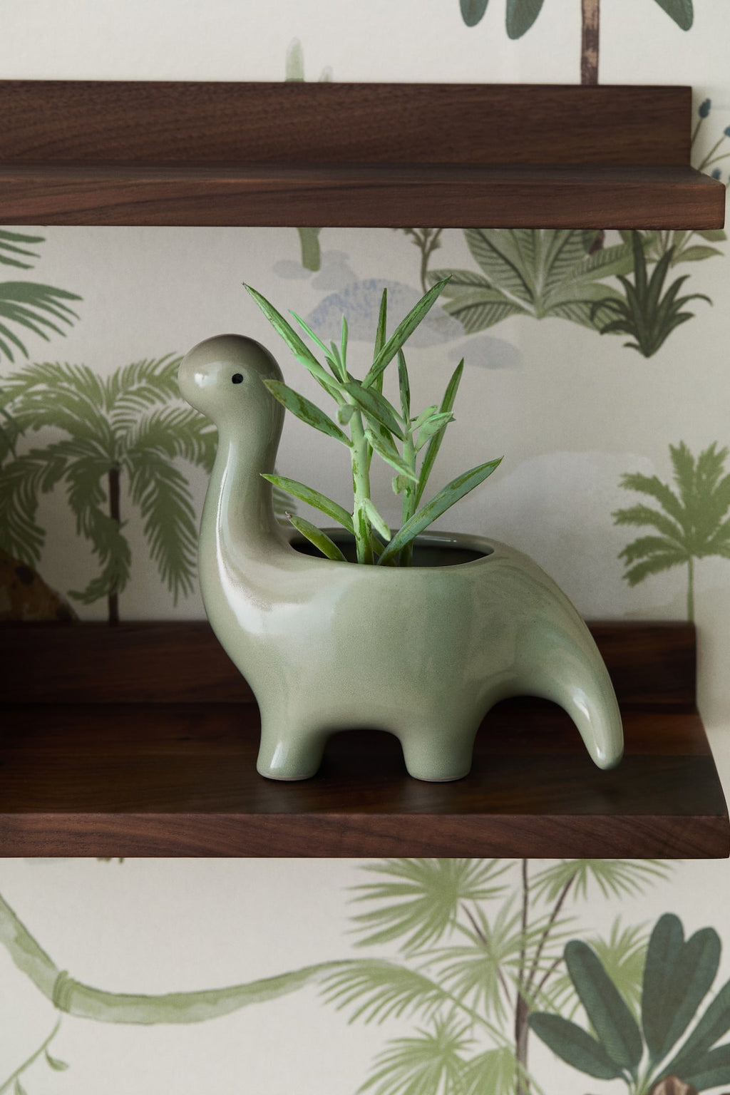 Dinosaur Ceramic Planter – Handcrafted Decorative Plant Pot