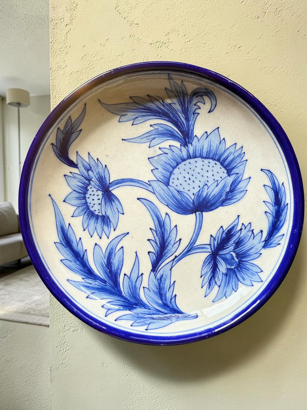 Utsav Wall & Serve Plate Blue