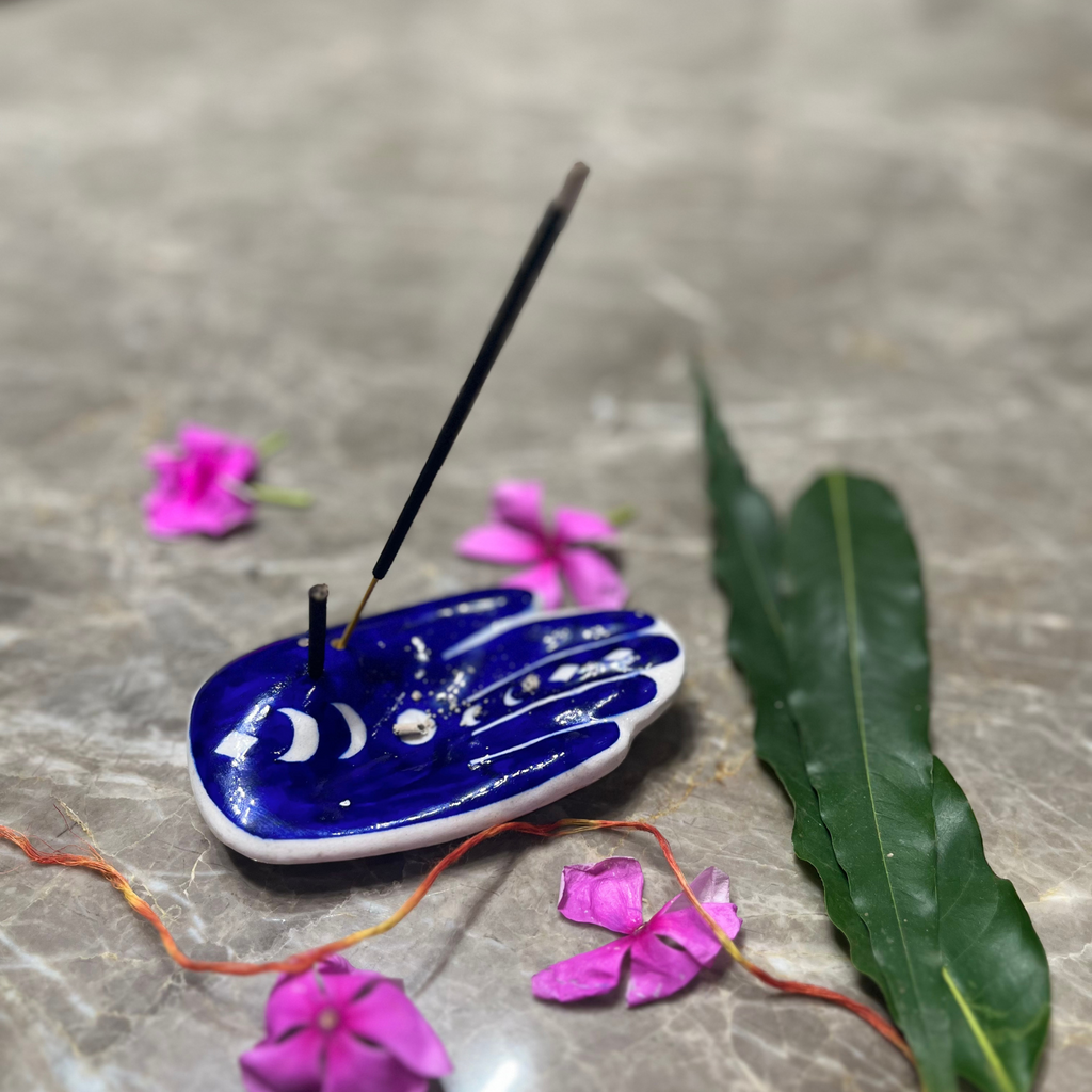Handcrafted Palm-Shaped Incense Stick Holder