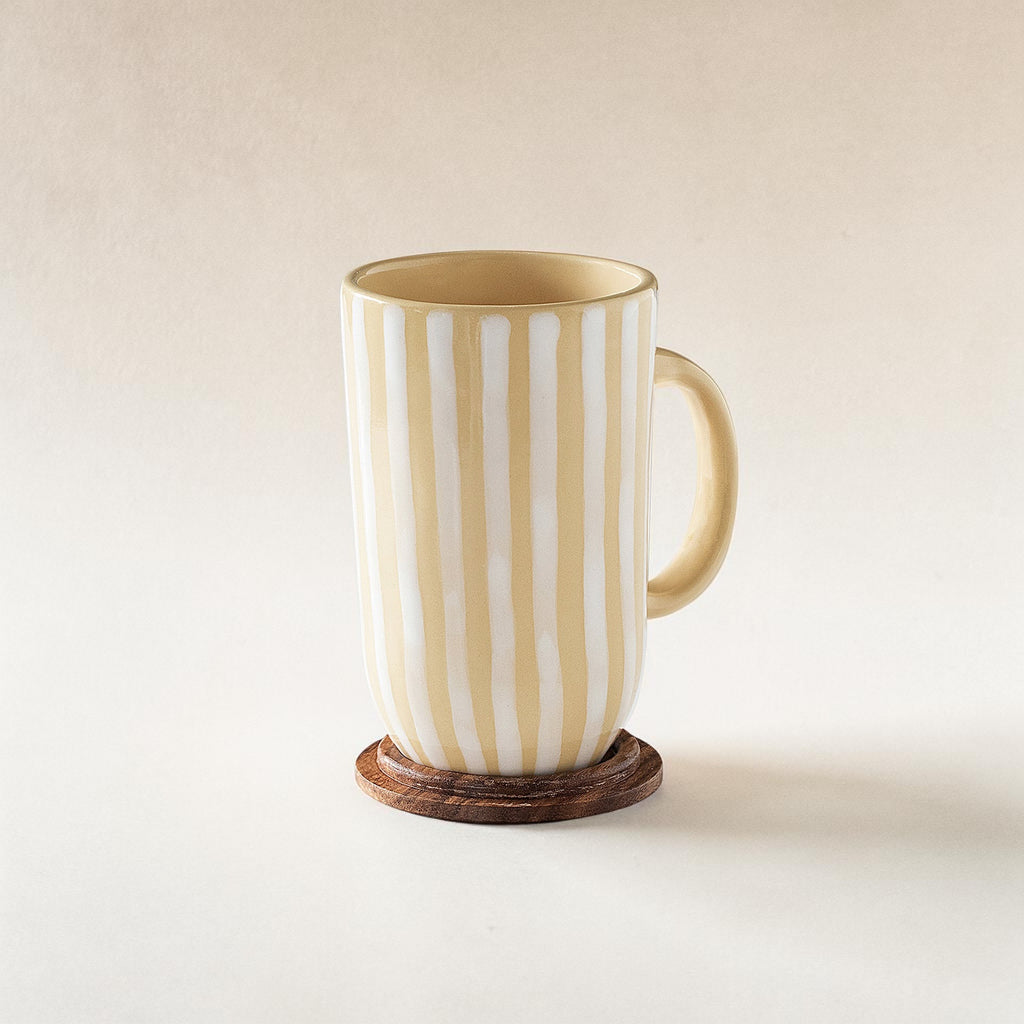 Ceramic mug tall stripes