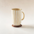 Ceramic mug tall stripes