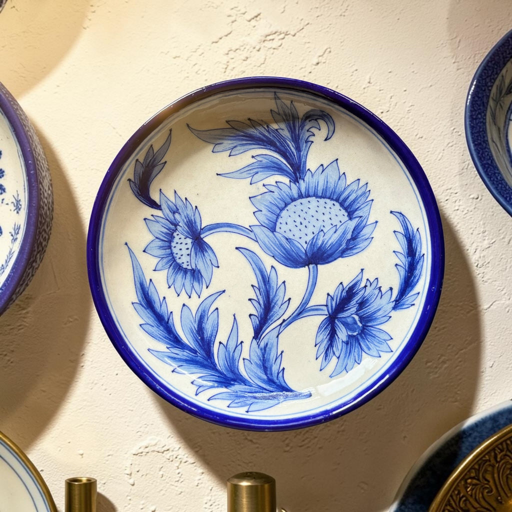 Utsav Wall & Serve Plate Blue