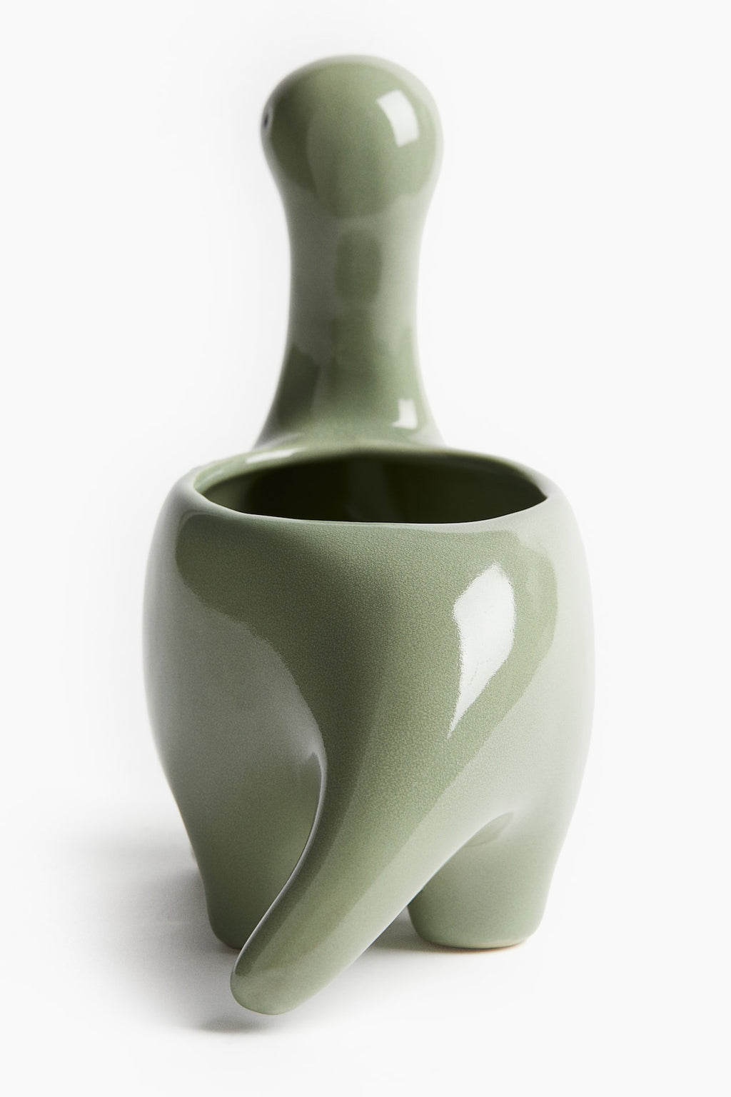 Dinosaur Ceramic Planter – Handcrafted Decorative Plant Pot