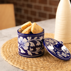Blue Pottery Handcrafted Storage Jar big – Blue