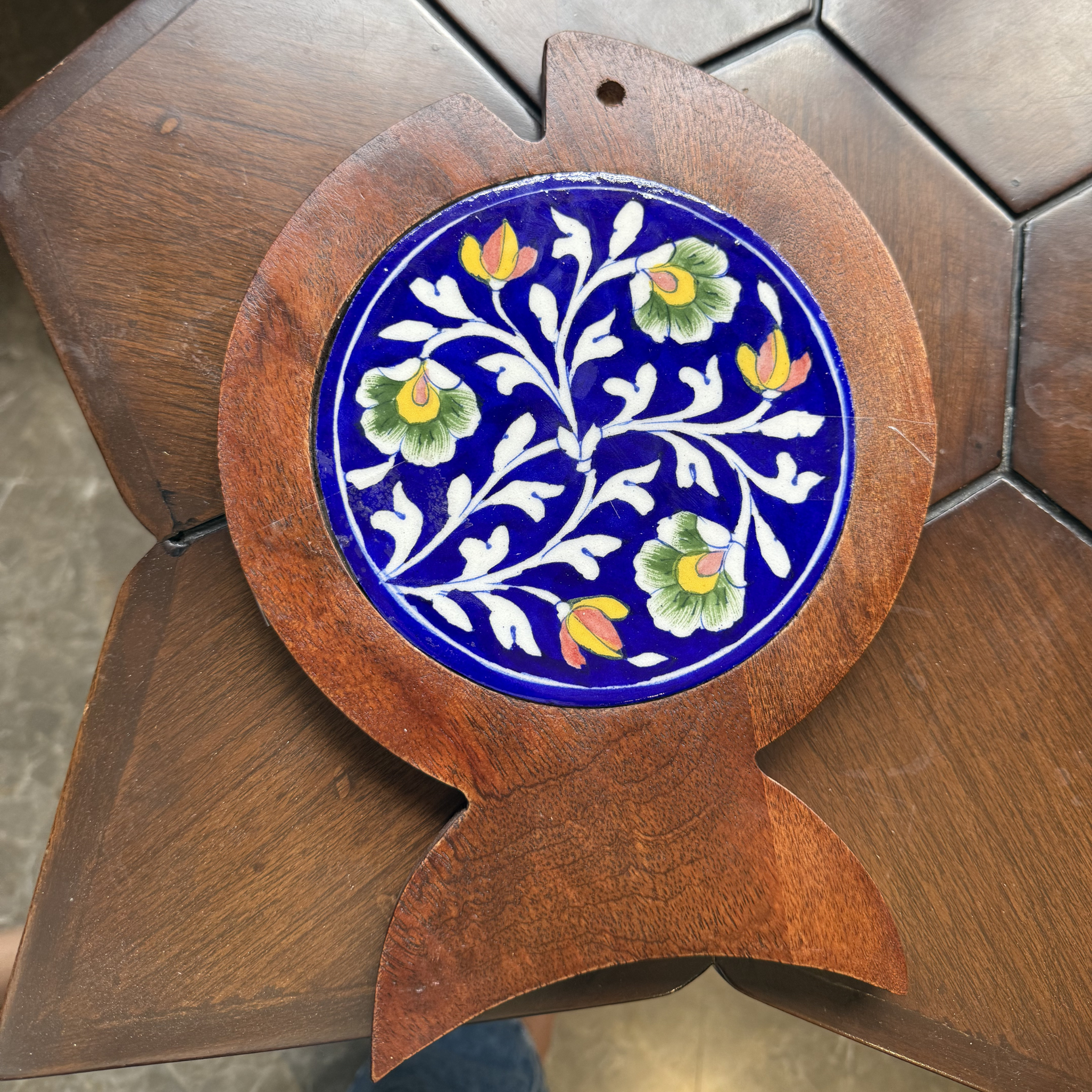 Fish-Shaped serving platter – Handcrafted Blue Pottery