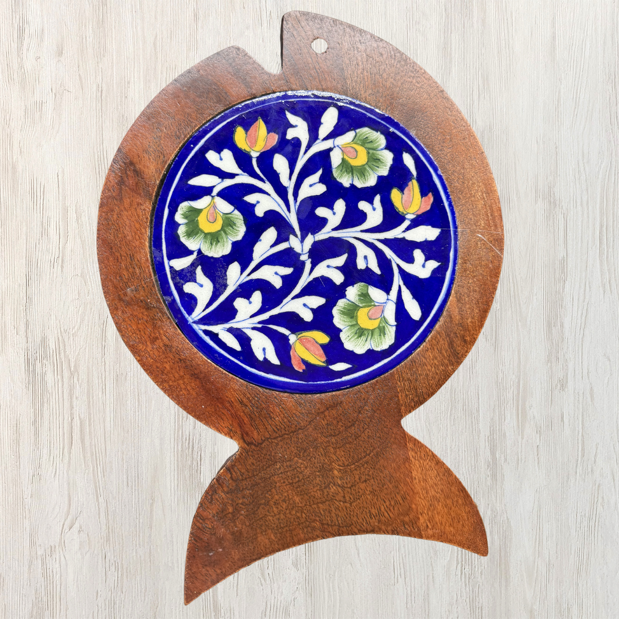 Fish-Shaped serving platter – Handcrafted Blue Pottery