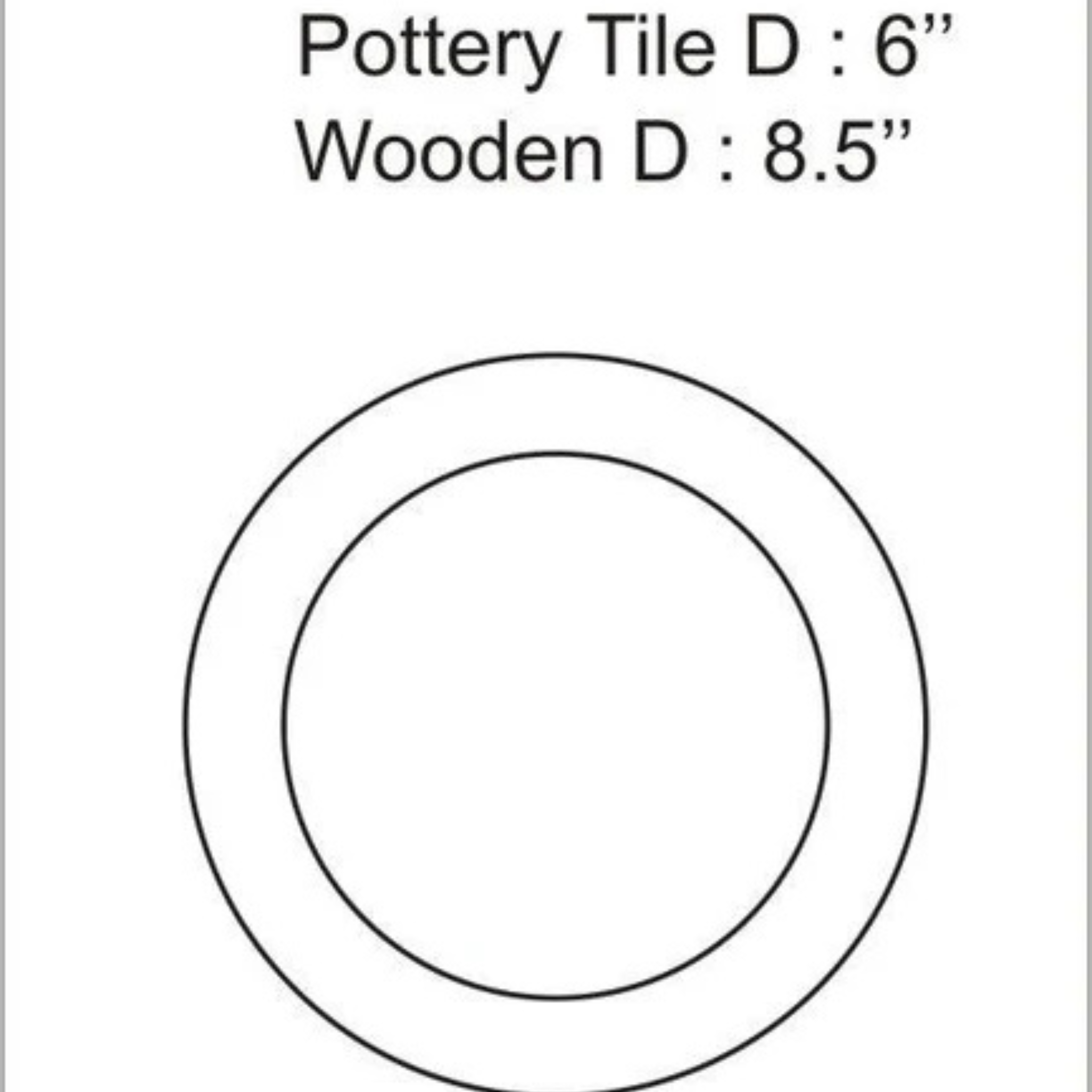 Circular Trivet & Serving Platter – Handcrafted Blue Pottery