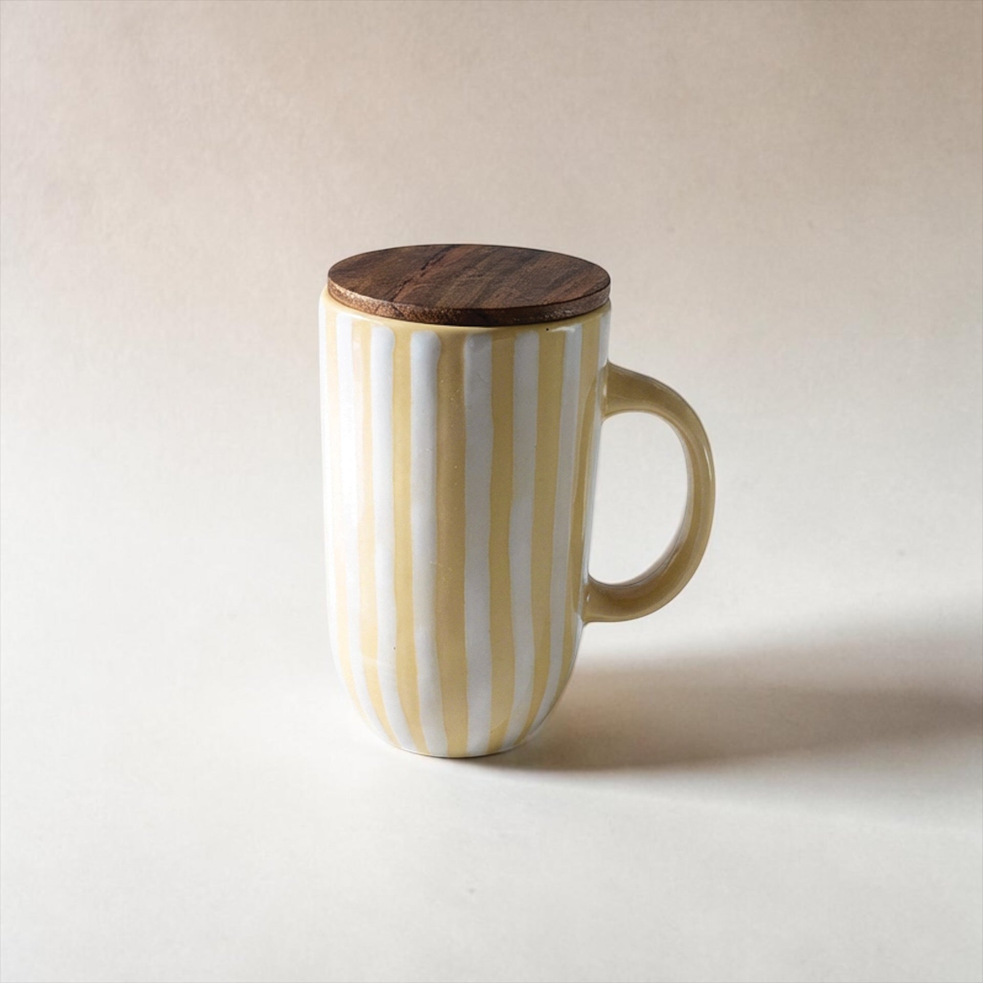 Ceramic mug tall stripes