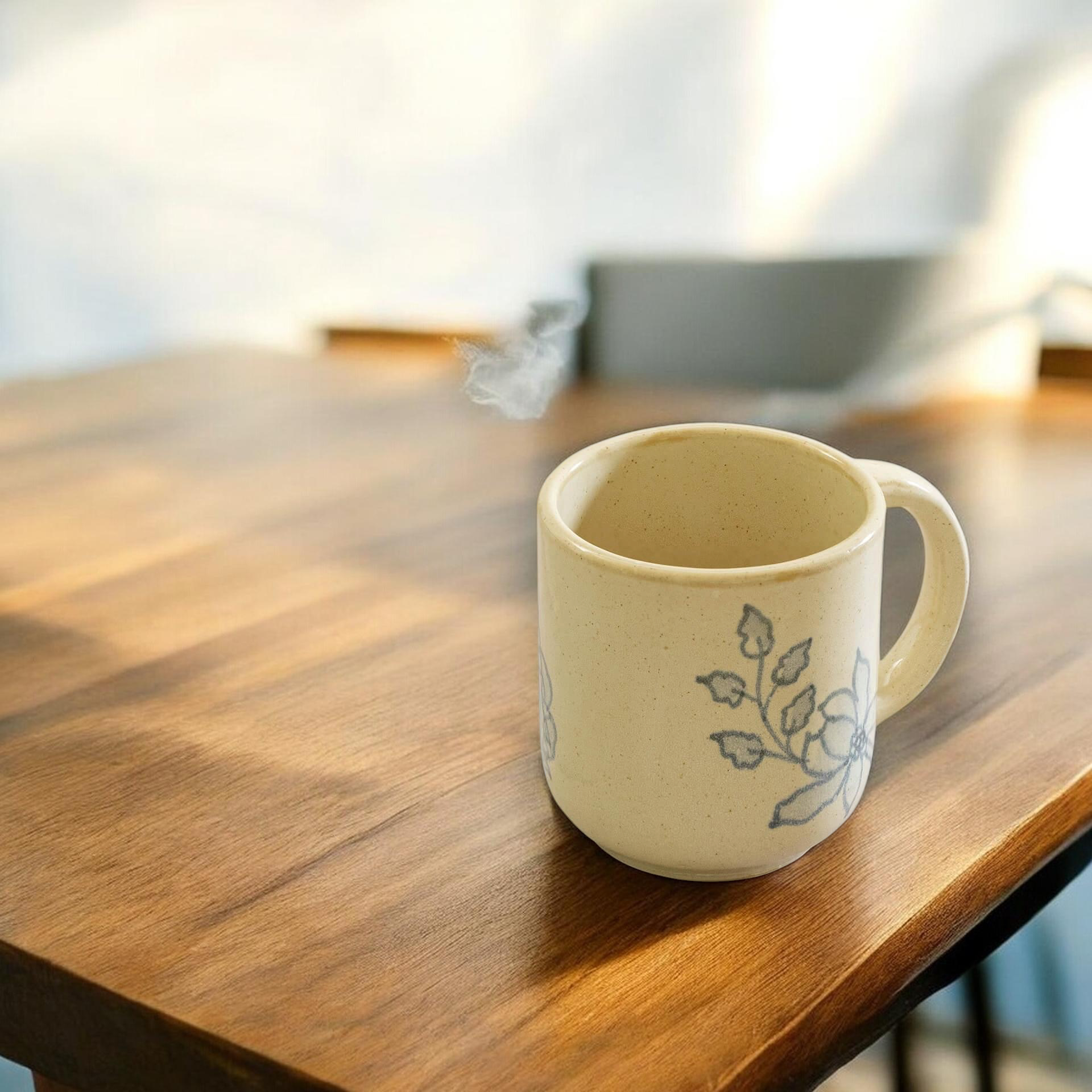 Ivara Ceramic Coffee Mug - Set of 2, Handcrafted Stoneware