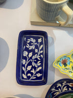 Tray blue pottery 4 by 5