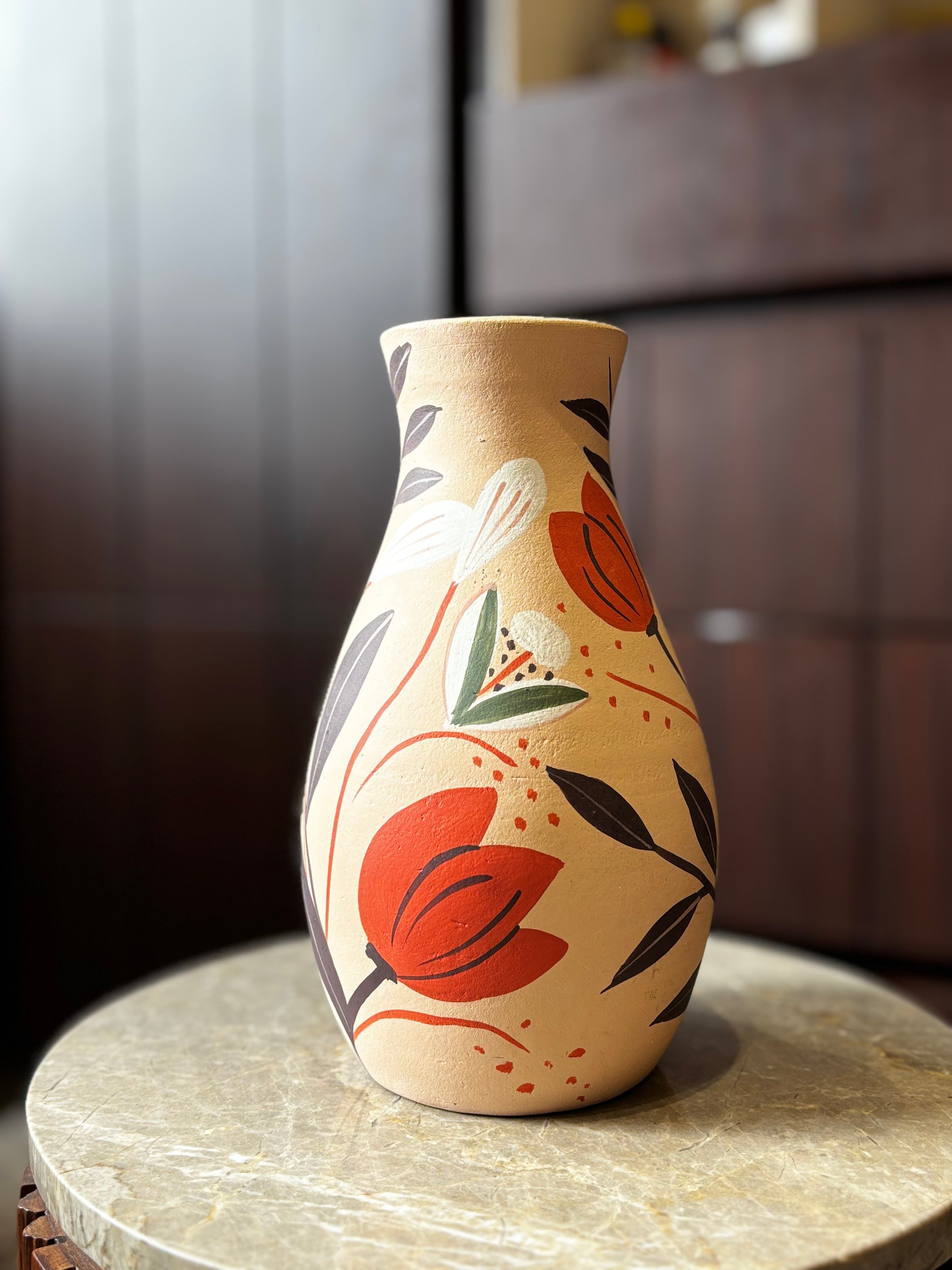 Prithvi Terracotta Vase – Handmade Earthen Home Decor
