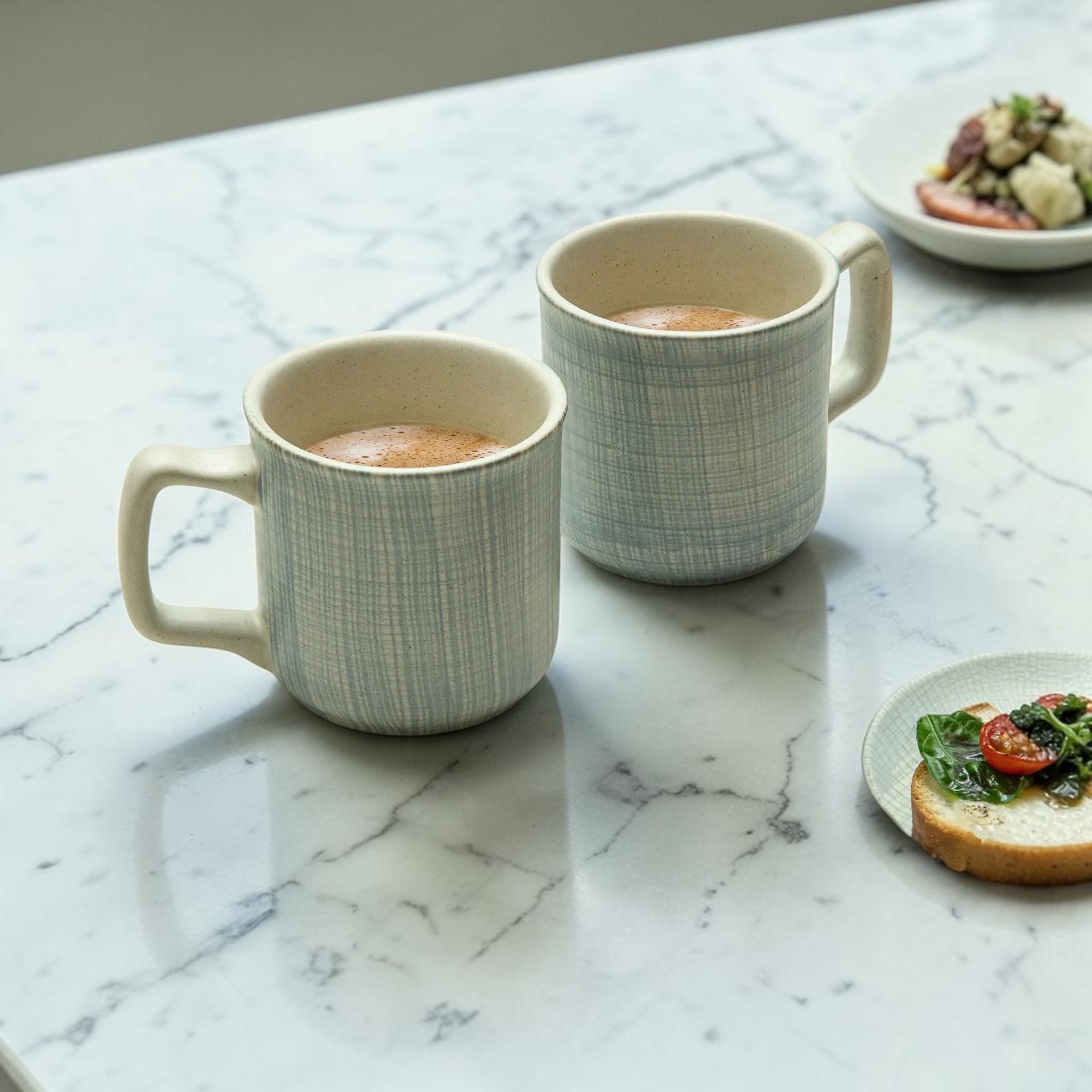 Ceramic Mug - Checked pack of 2