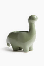 Dinosaur Ceramic Planter – Handcrafted Decorative Plant Pot