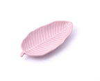 Leaf Shaped Ceramic Platter – Handcrafted Decorative Serving Tray