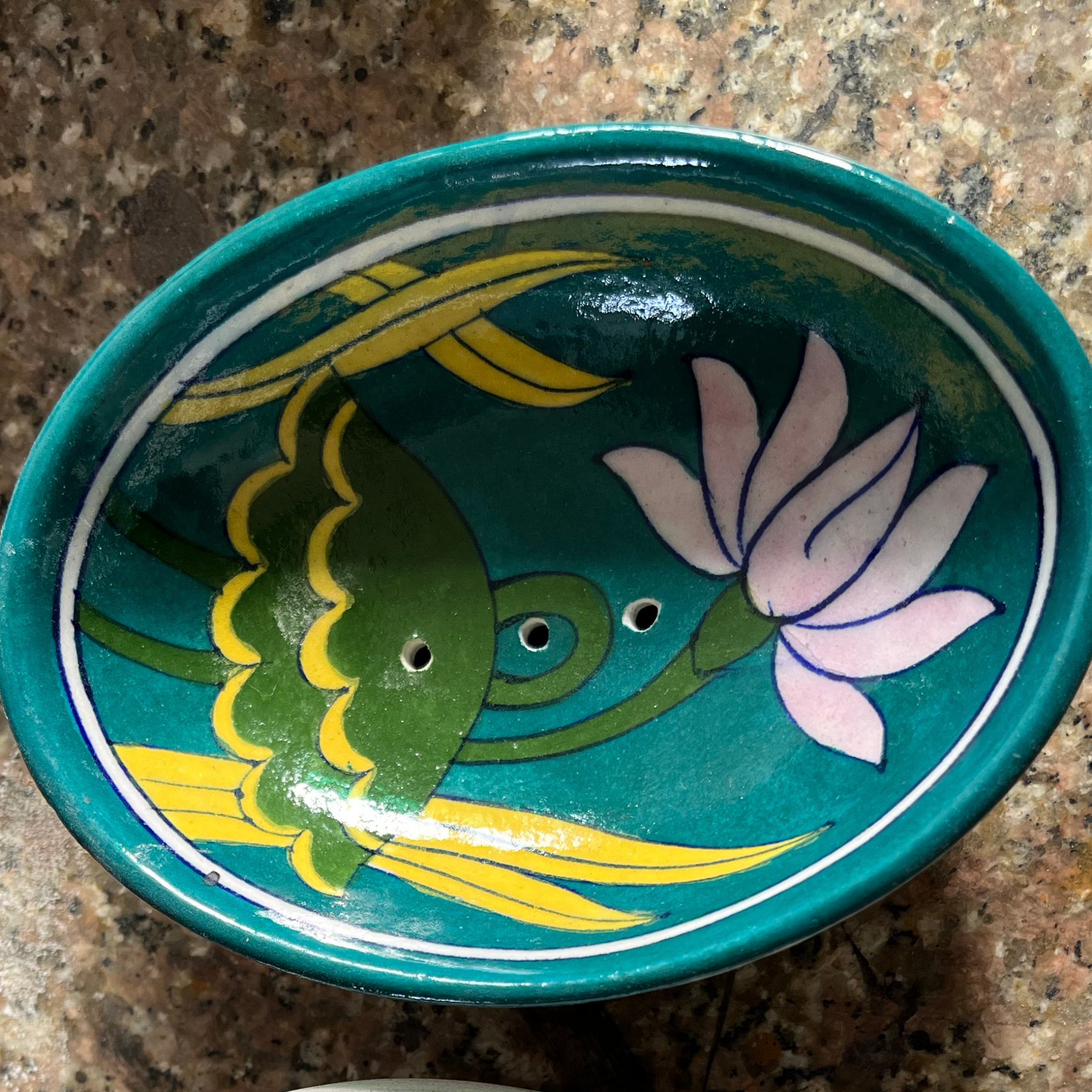 Soap Dish – Lotus Design – Jaipur Handmade